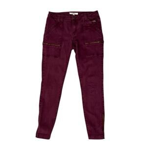 Joie Park Skinny High Rise Burgundy Pants, Women’s Size 28
